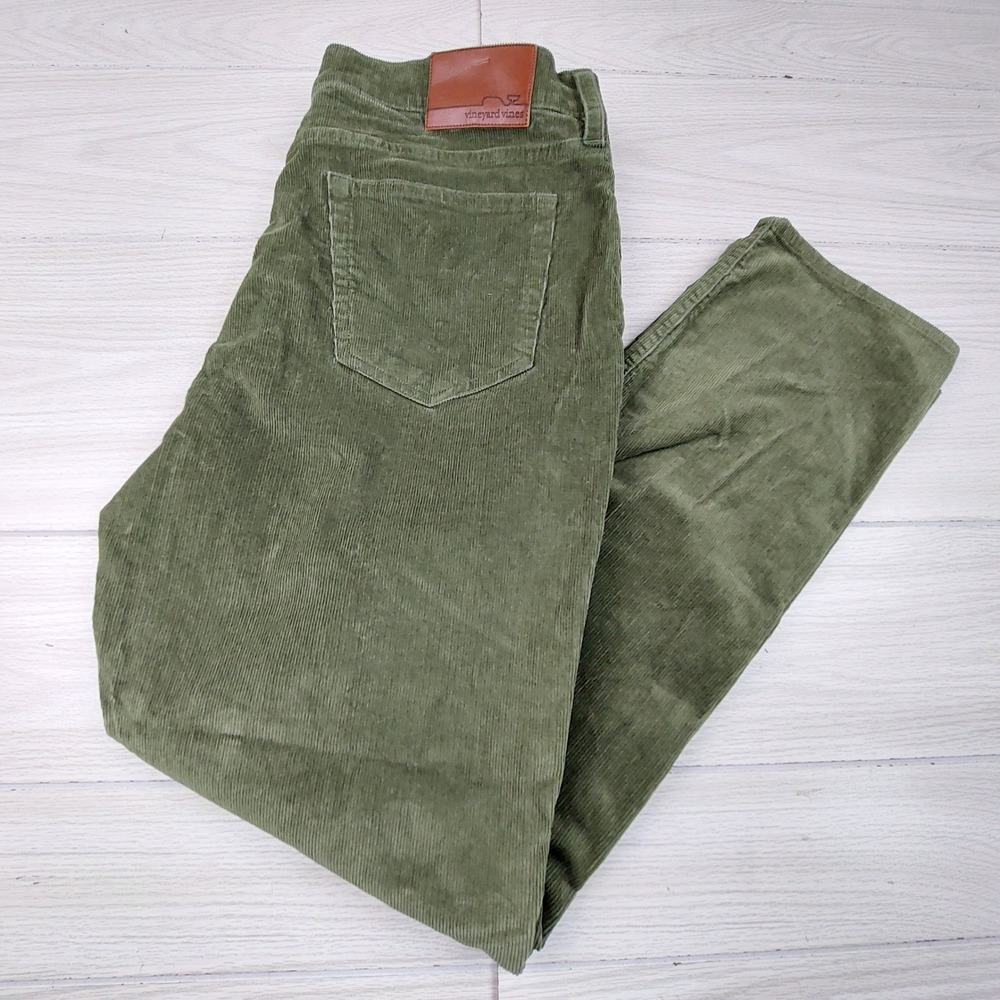 Vineyard Vines Olive Green Corduroy Pants